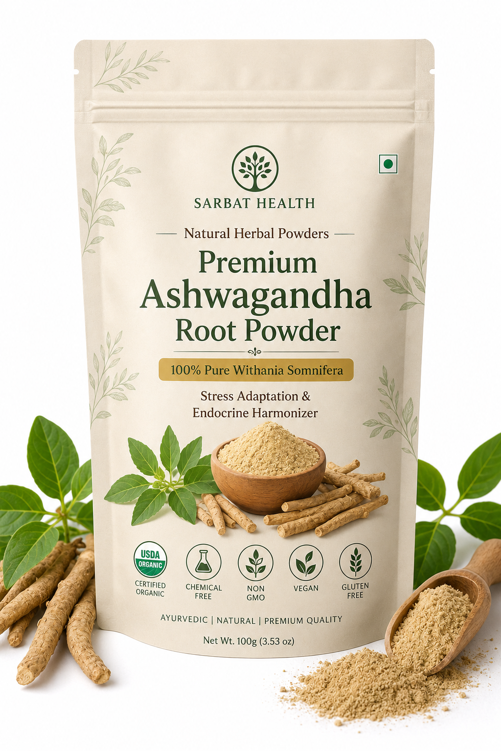 Premium Ashwagandha Root Powder